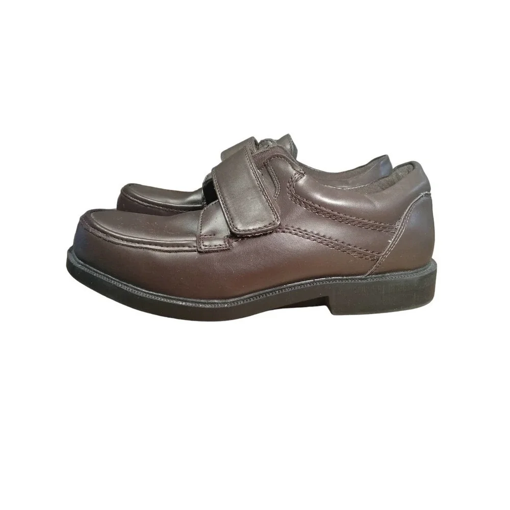 Dr. Scholl's brown casual oxford shoes hook & loop closure LIKE NEW Men size 10D